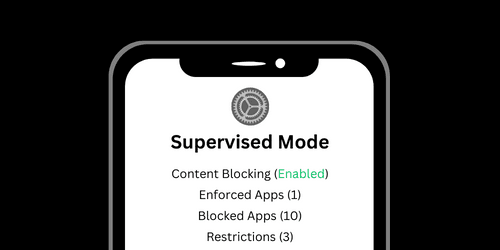 Configured Supervised Mode on iOS
